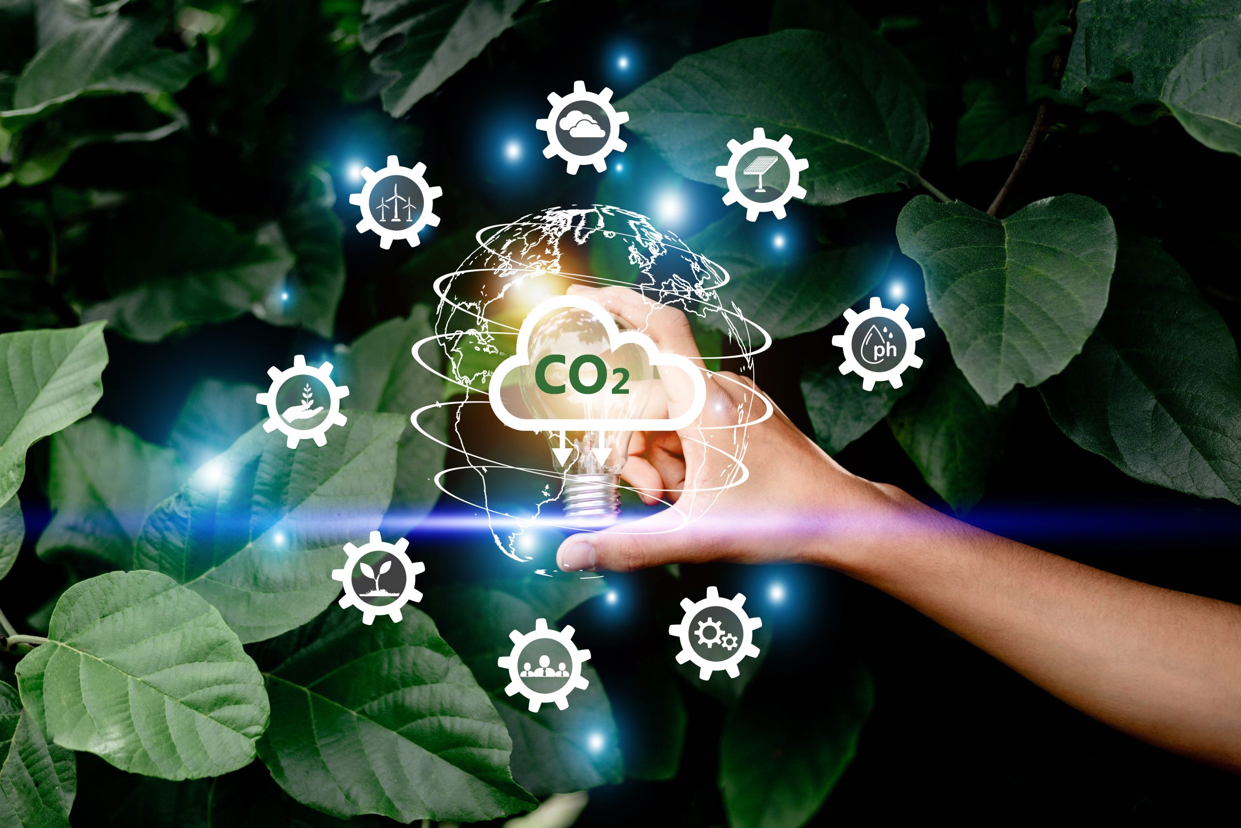 co2 carbon dioxide emission reduction concept sustainable environmental development scaled