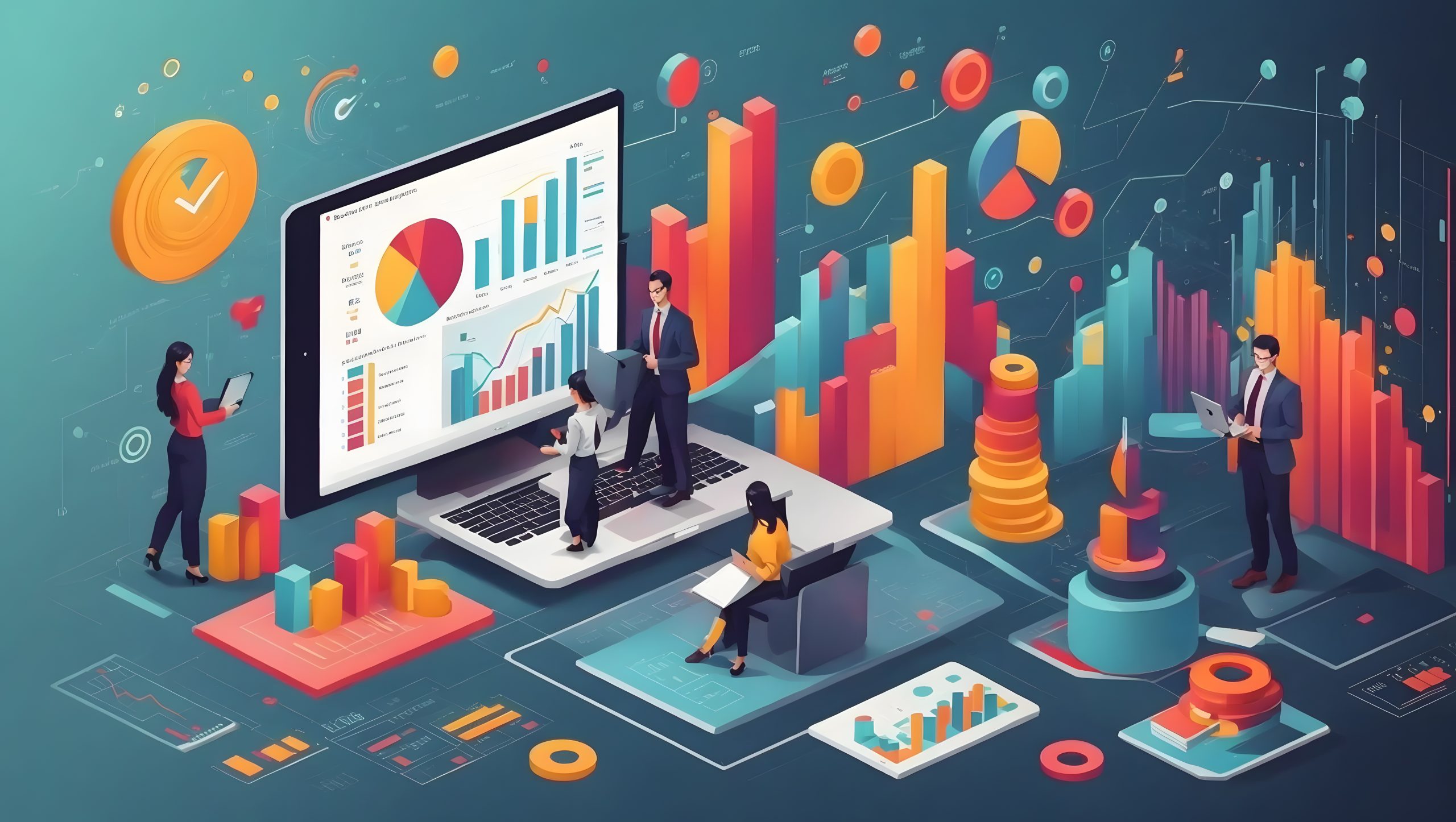 financial analytic business infographic elements screen laptop 1 scaled