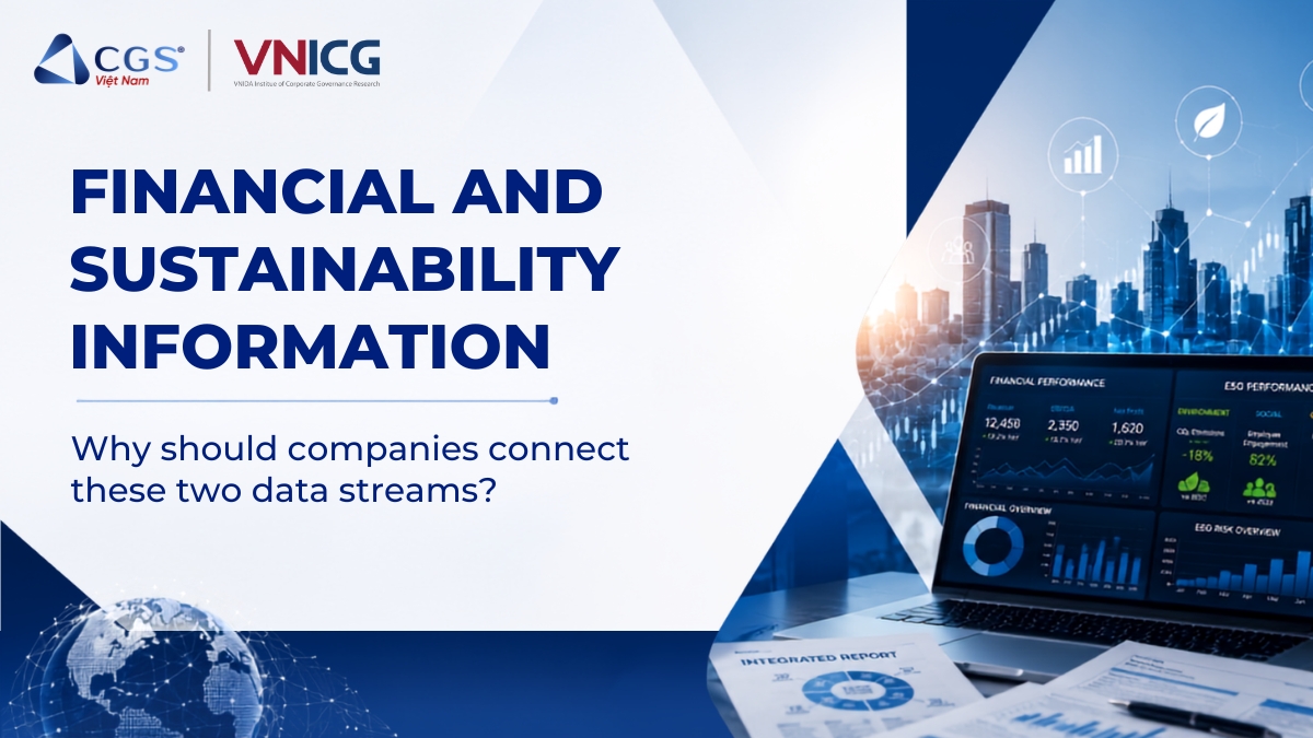 connectivity between financial information and sustainability information