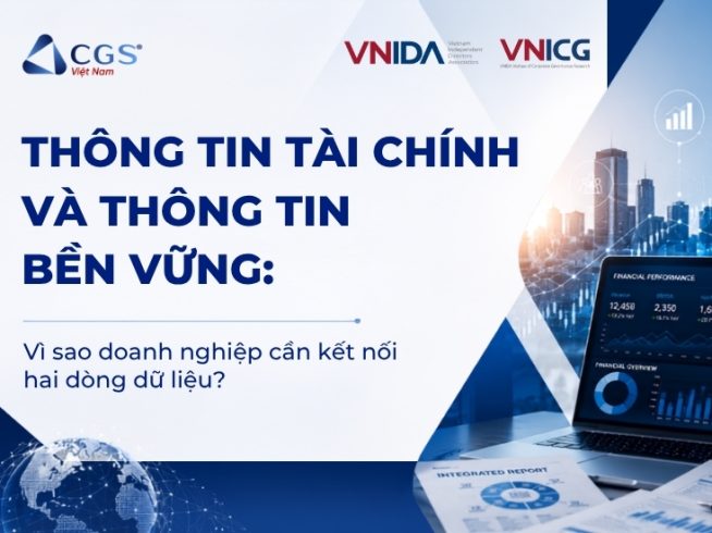 tính kết nối giữa thông tin tài chính và thông tin bền vững