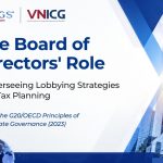 The Role of the Board of Directors in Overseeing Lobbying Strategies and Tax Planning under the G20/OECD Principles of Corporate Governance 2023