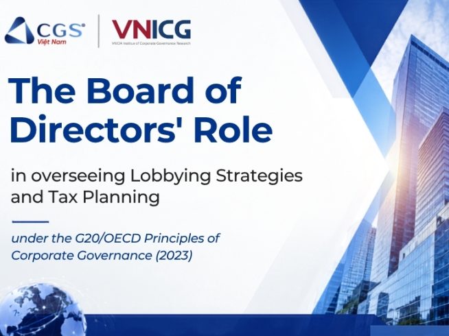 The Role of the Board of Directors in Overseeing Lobbying Strategies and Tax Planning under the G20/OECD Principles of Corporate Governance 2023